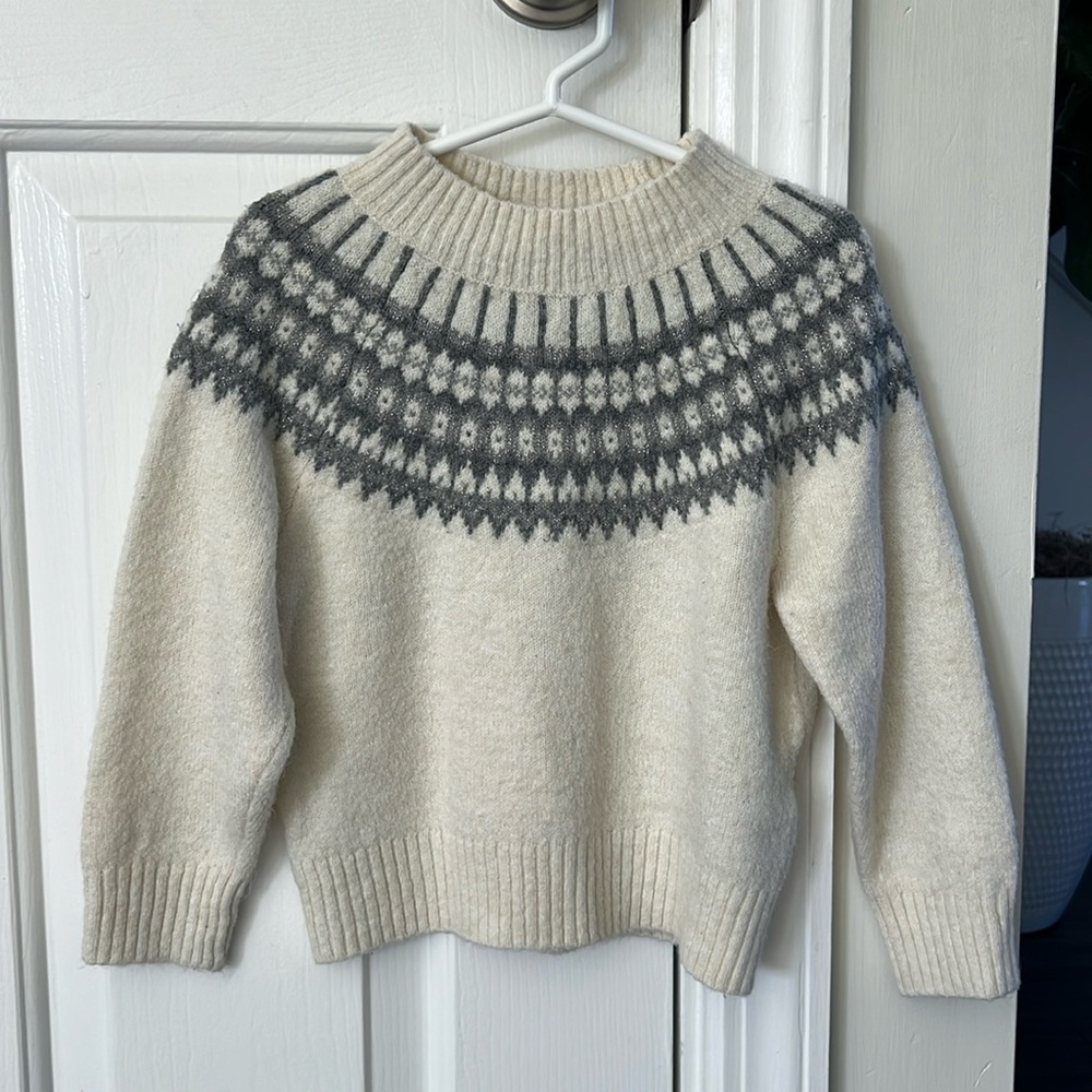 Babygap cream fair isle sweater
